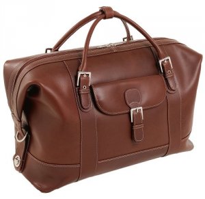 Mcklein 25084 Amore Cognac Leather Duffel Bag