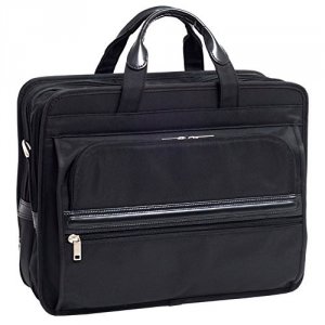 Mcklein 56485 Stetson  Black Nylon Double Compartment Laptop Case