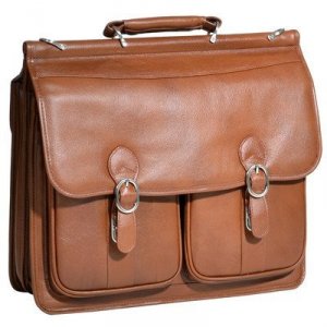 Mcklein 15604 Usa Hazel Crest Brown    Double Compartment Laptop Case