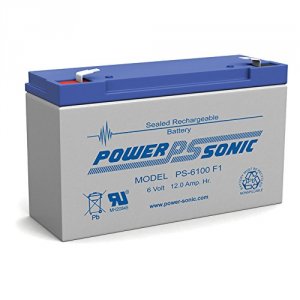 Power PS6100F1 6 Volt 12ah Sealed Lead Acid Battery F1 Terminal