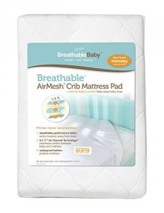 Breathablebaby 40311 Air Mesh         Waterproof Mattress Pad Cover Wh