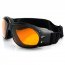 Bobster BCA001A Cruiser Goggles, Black Frame, Anti-fog Amber Lens