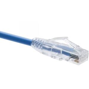 Unirise 10007 Clearfit Cat6 Patch Cable, Blue, Snagless, 6ft