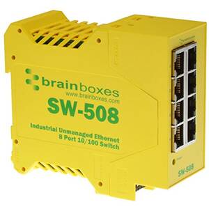 Brainboxes SW-508 Industrial Ethernet 8 Port Switch