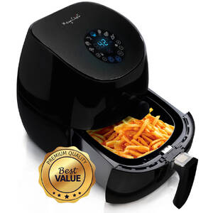 Megachef MCAI-320 3.5 Quart Airfryer And Multicooker With 7 Pre-progra