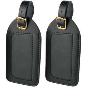 Travel P2010X (r)  Leather Luggage Tags, 2 Pk