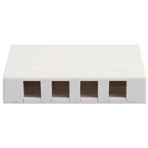 Cablesys ICC-SURFACE4WH Icc Icc-surface4wh Ic107sb4wh  Surface Box, 4 