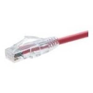 Unirise 10106 Clearfit Cat6 Patch Cable, Red, Snagless, 9ft