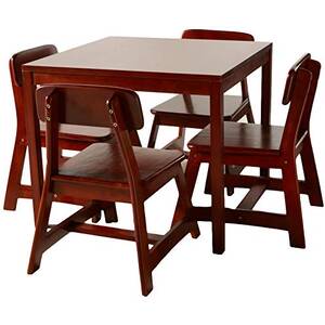Lipper 585C Child Sqr Table W Chairs Chrry