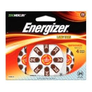 Energizer AZ312DP-24 Hearing Aid Ez Turn  Lock