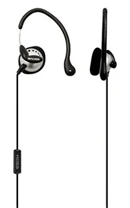 Koss KSC22I Ultra Lightweight Sport Ear-clip Headphones, Blacksilver
