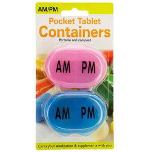 Bulk GH599 Ampm Pocket Tablet Containers Set