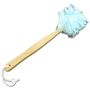 Bulk GR009 Exfoliating Body Scrubber With Wooden Handle