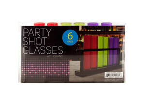 Bulk OF985 Test Tube Party Shot Glasses With Stand