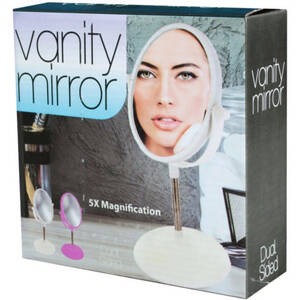 Bulk OT501 Dual-sided 5x Magnifying Vanity Mirror