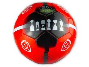 Bulk OT939 Size 5 Argentina Independiente Black  Red Soccer Ball