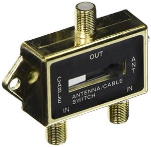 Voxx VH71R Rca(r)  2-way A-b Coaxial Cable Slide Switch