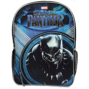 Bulk GE369 Marvel039;s Black Panther 16quot; Blue Backpack With Bottle