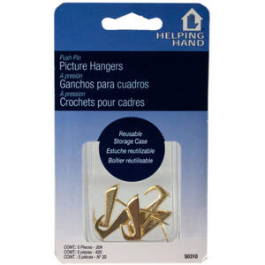 Bulk LL209 Helping Hands 5 Pc Picture Hanging Push Pins