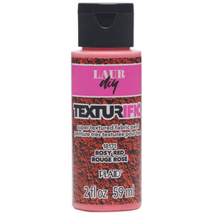 Bulk PH502 2 Oz Textured Fabric Paint In Rosy Red