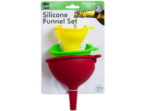 Bulk GE083 3 Pack Silicone Funnel Set
