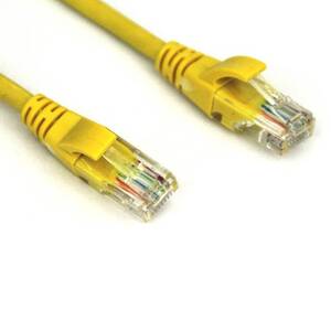 Vcom NP511-7-YELLOW Np511-7-yellow 7ft Cat5e Utp Molded Patch Cable (y