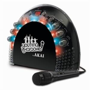 Akai Akai Portable Cd+g Karaoke System With Light Effects