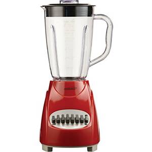 Brentwood JB-220R 12 Speed Blender With Plastic Jar In Red