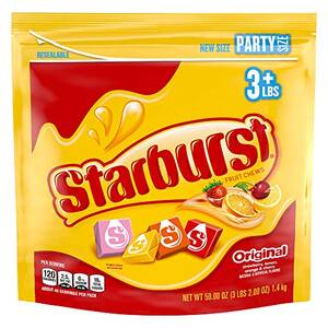 Mars STARBURST 50OZ Starburst Fruit Chews Party Size Bag - Strawberry,