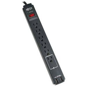 Tripp XC0183 Surge Protector Power Strip 120v Usb 6 Outlet 6' Cord 990