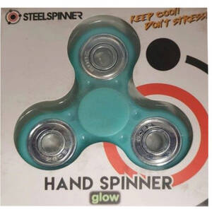 Bulk KA788 Steel Spinner Glow In Dark Hand Spinner In Countertop Displ