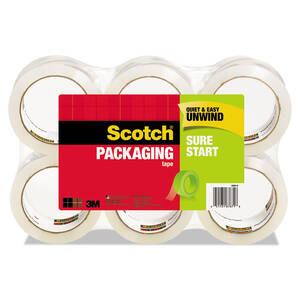 3m MMM 3450SRD Scotch Sure Start Packaging Tape - 38.20 Yd Length X 1.