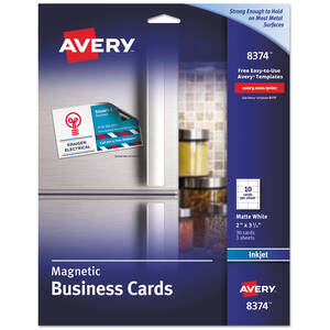 Avery 08374 Card,magnetic Bus 3sh,wht