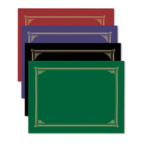 Geographics GEO 47400 A4, Letter Recycled Certificate Holder - 8 1964 