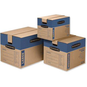 Fellowes FEL 0062701 Smoothmovetrade; Prime Moving Boxes, Small - Inte