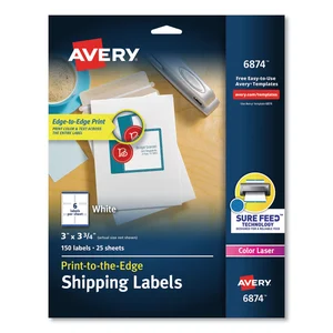 Avery 08250 Averyreg; Color Printing Labels - Permanent Adhesive - Rec