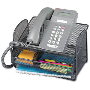 Safco SAF 2160BL Safco Onyx Mesh Telephone Stand - 7 Height X 11.8 Wid