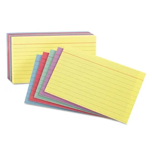 Tops OXF 50 Oxford Blank Index Cards - 5 X 8 - 85 Lb Basis Weight - 10