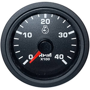 Faria TC5039 2 Tachometer Variable Frequency 4000 Rpm Gauge - Black - 