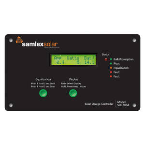 Samlex SCC-30AB Samlex Flush Mount Solar Charge Controller Wlcd Displa
