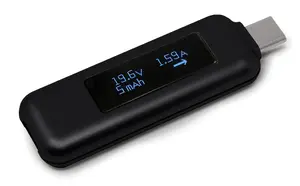 Plugable USBC-VAMETER Plugable Usb C Power Meter Tester For Monitoring