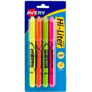 Avery AVE 23545 Averyreg; Pen-style, Assorted Colors, 4 Count (23545) 