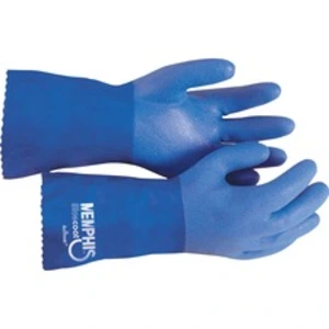 Mcr MCS 6632L Blue Coat Seamless Gloves - Large Size - Polyvinyl Chlor