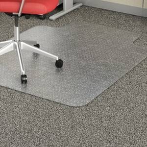 Lorell LLR 02156 Economy Low Pile Standard Lip Chairmat - Carpeted Flo