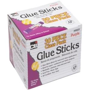 Charles LEO 95623 Cli 30-piece Classpack Glue Sticks - 0.28 Oz - 30  B