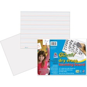 Pacon PAC LB8512 Gowrite!reg; Dry Erase Learning Board - Dry-erase, Tw