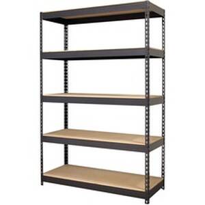 Lorell LLR 61622 Riveted Steel Shelving - 5 Compartment(s) - 72 Height