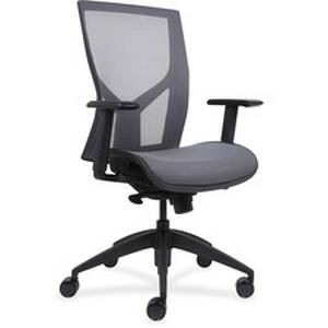 Lorell LLR 83110 High-back Chair With Mesh Back  Seat - High Back - Bl