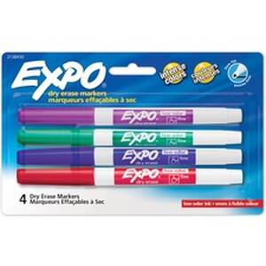 Newell SAN 2138430 Expo Low-odor Dry Erase Fine Tip Markers - Fine Mar