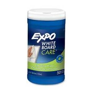Newell SAN 81850 Expo White Board Cleaning Towelettes - 6 Width X 9 Le